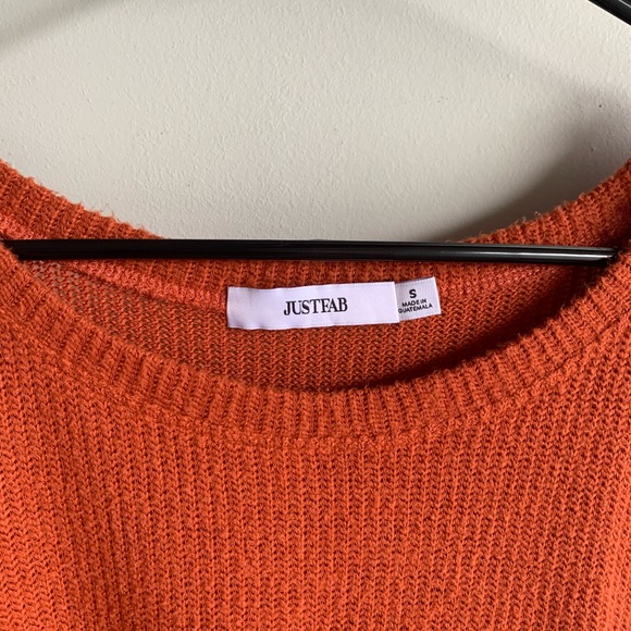 Burnt orange button-lined Sweater - Picture 2 of 3